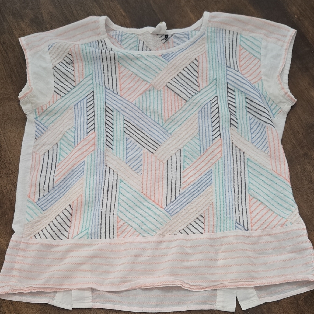 Pastel Geometric Women's Top